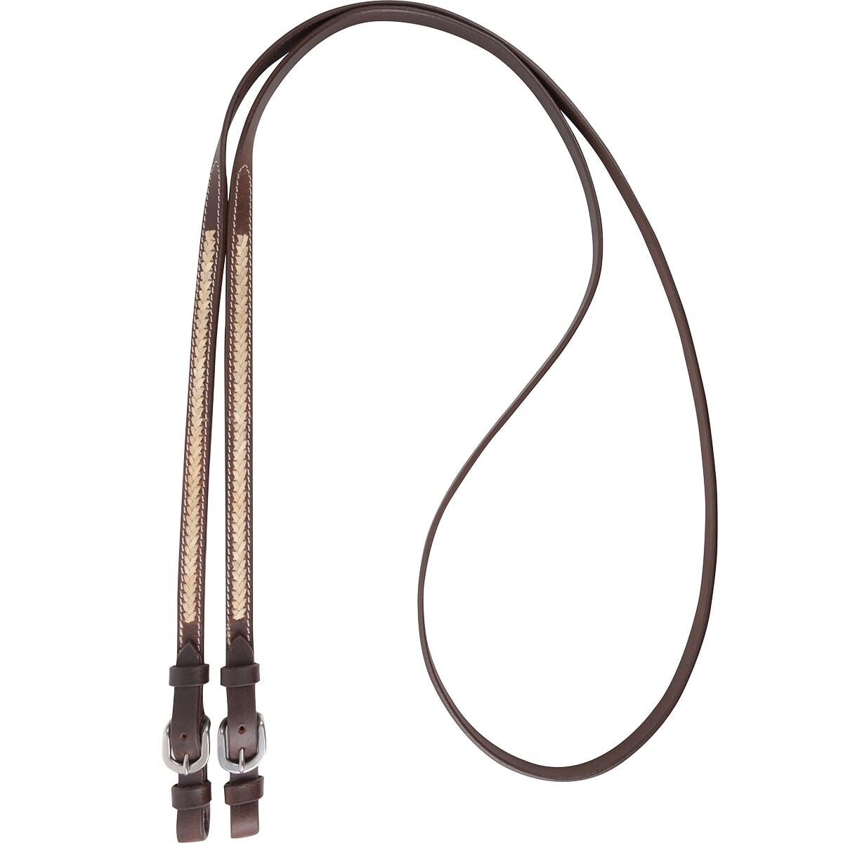 Equibrand Rawhide Laced Roping Rein Buckle Ends, 5/8-In