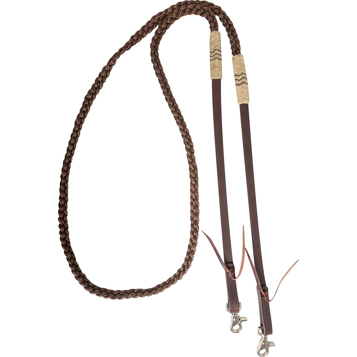 Cashel Brown Adjustable Flat Braid Roping Rein