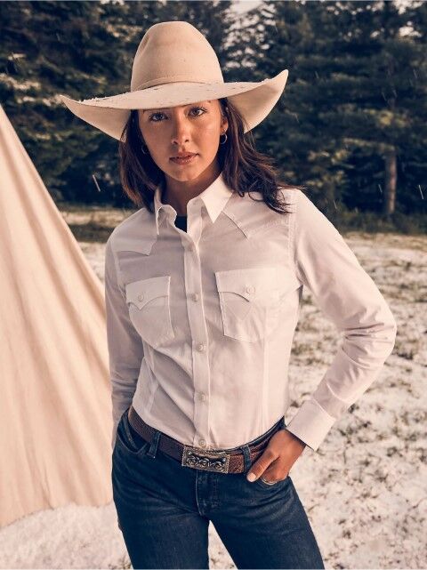 Wrangler Women's Western Button Down Shirt