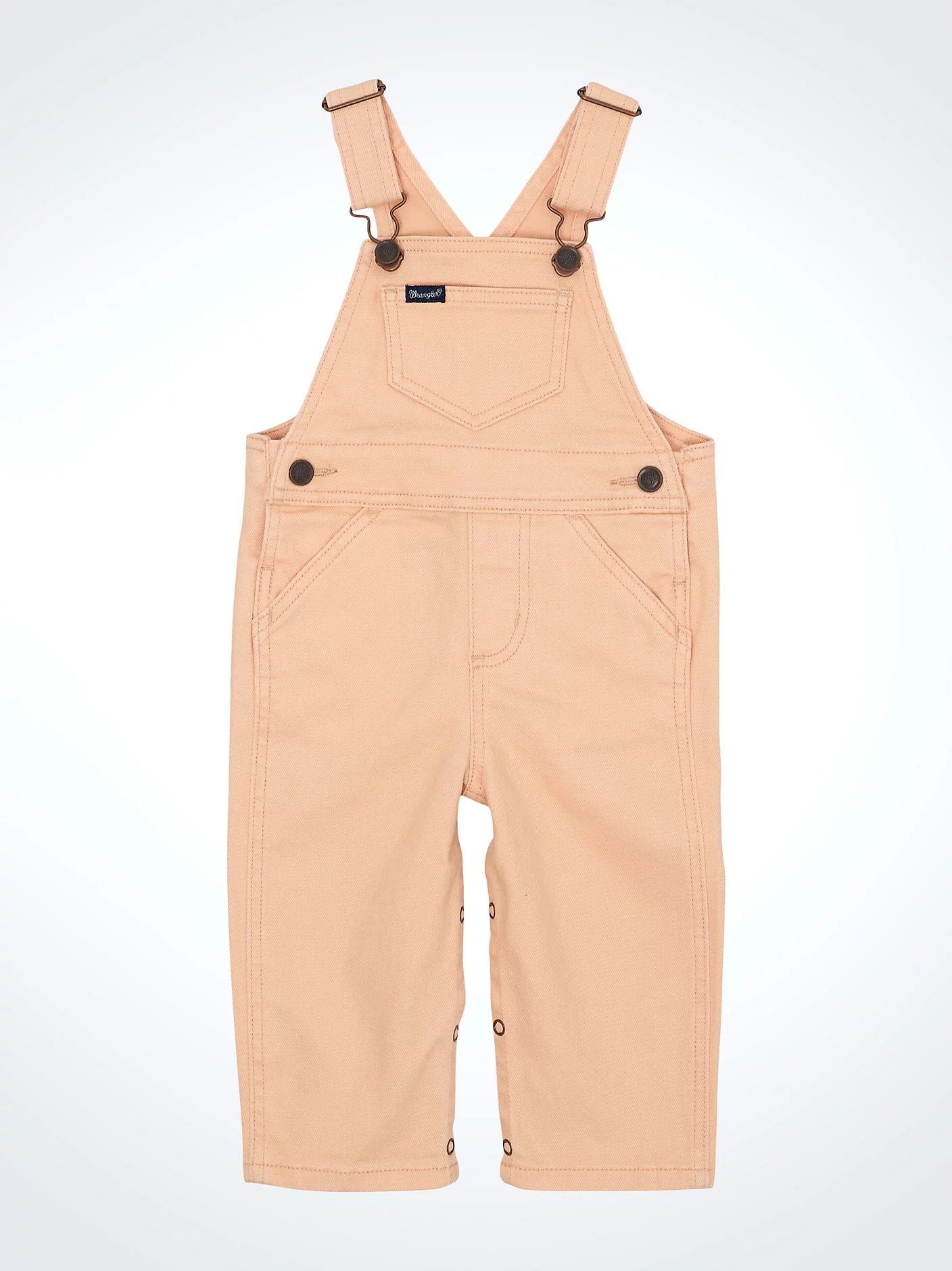 Wrangler Girl's Denim Overalls in Pink
