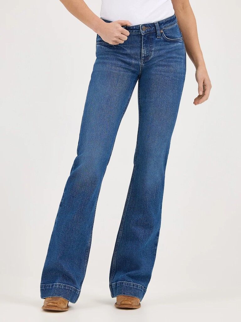 Wrangler Women's Retro Mae Wide Leg Trouser Jean