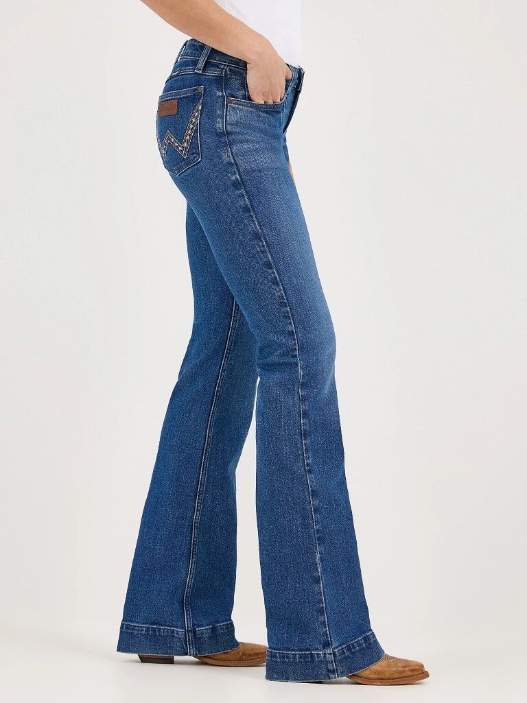 Wrangler Women's Retro Mae Wide Leg Trouser Jean