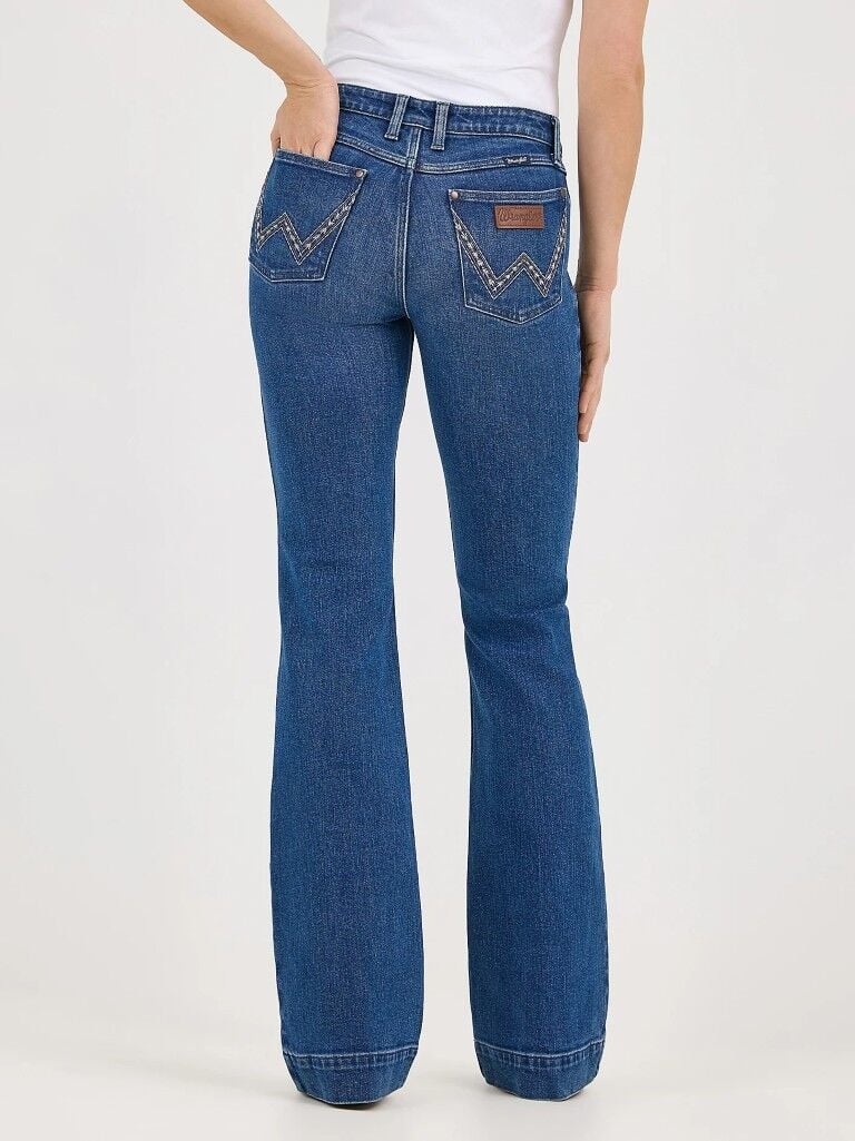 Wrangler Women's Retro Mae Wide Leg Trouser Jean