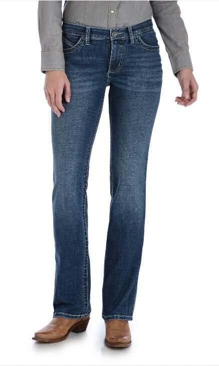 Wrangler Women's Ultimate Riding Jean Willow Mid Rise Bootcut Jean