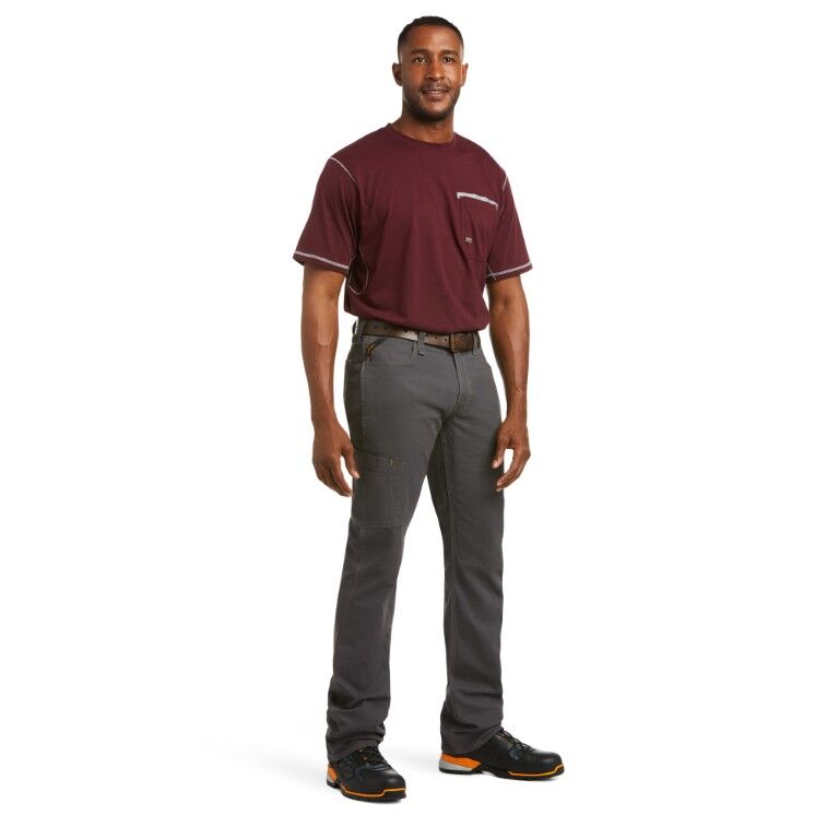 Ariat Men's Rebar M4 Relaxed DuraStretch Made Tough Stackable Straight Leg Pant