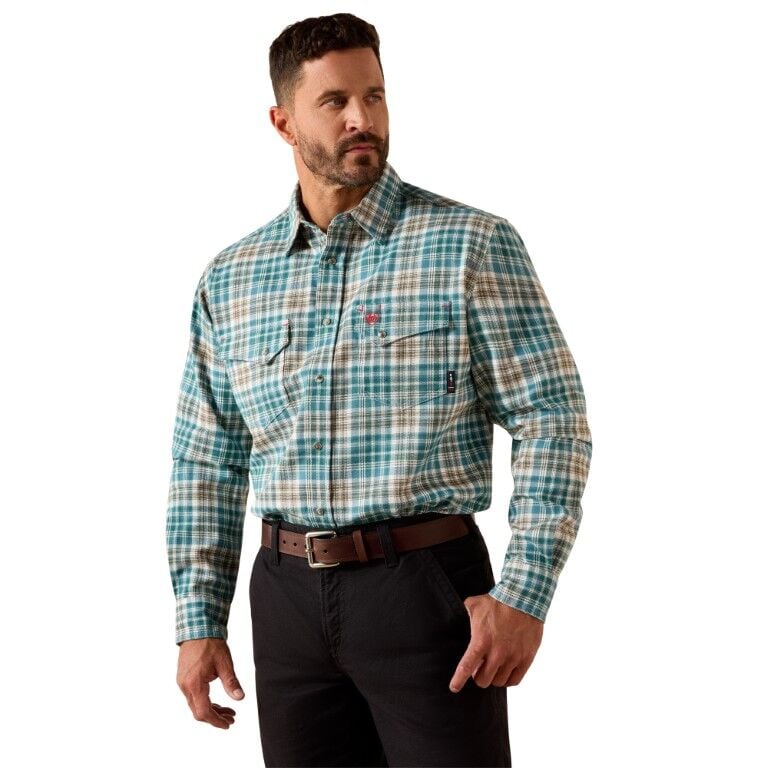 Ariat Men's FR Cobb Snap Long Sleeve Work Shirt