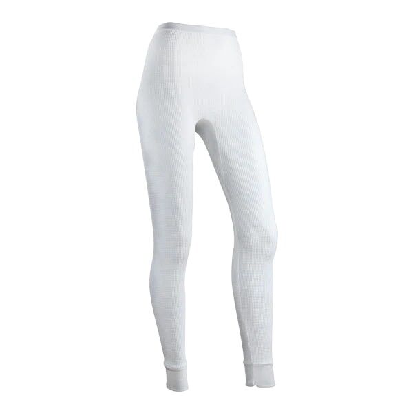 Indera Mills Women's Traditional Waffle Top And Botton Set in White