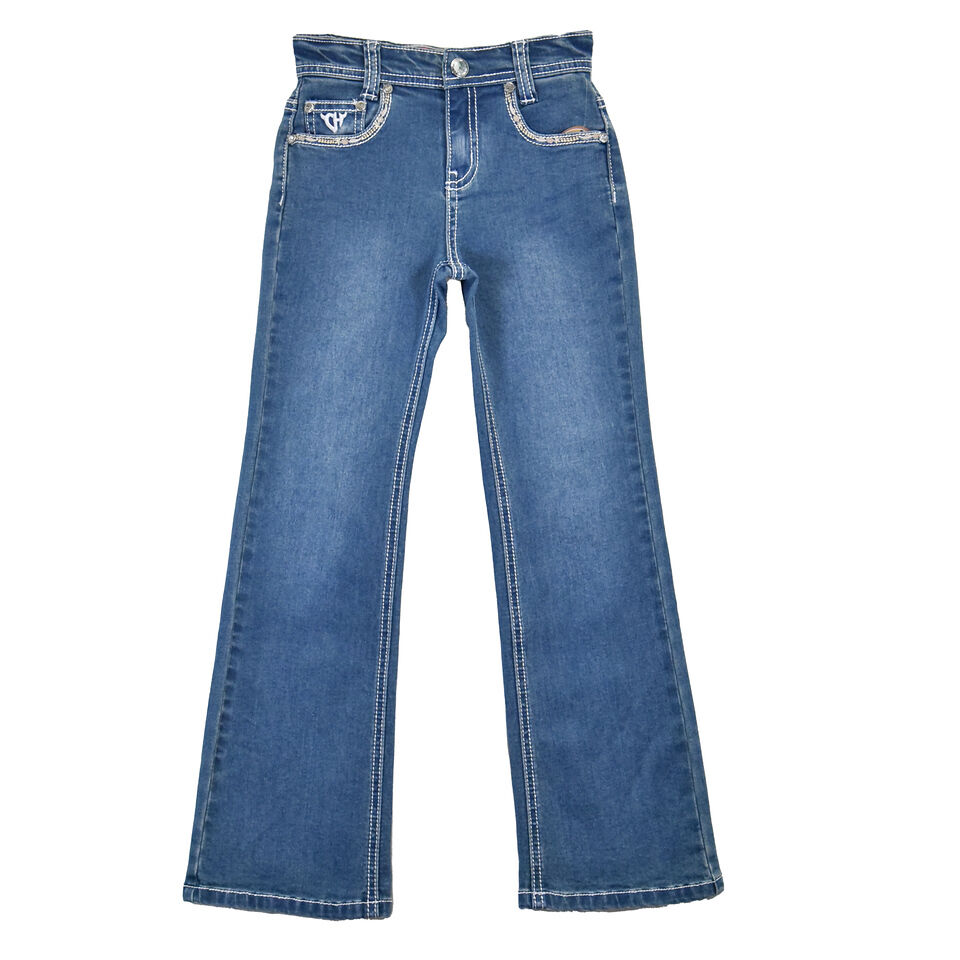 Cowboy Hardware Girl's Floral Outline Jean