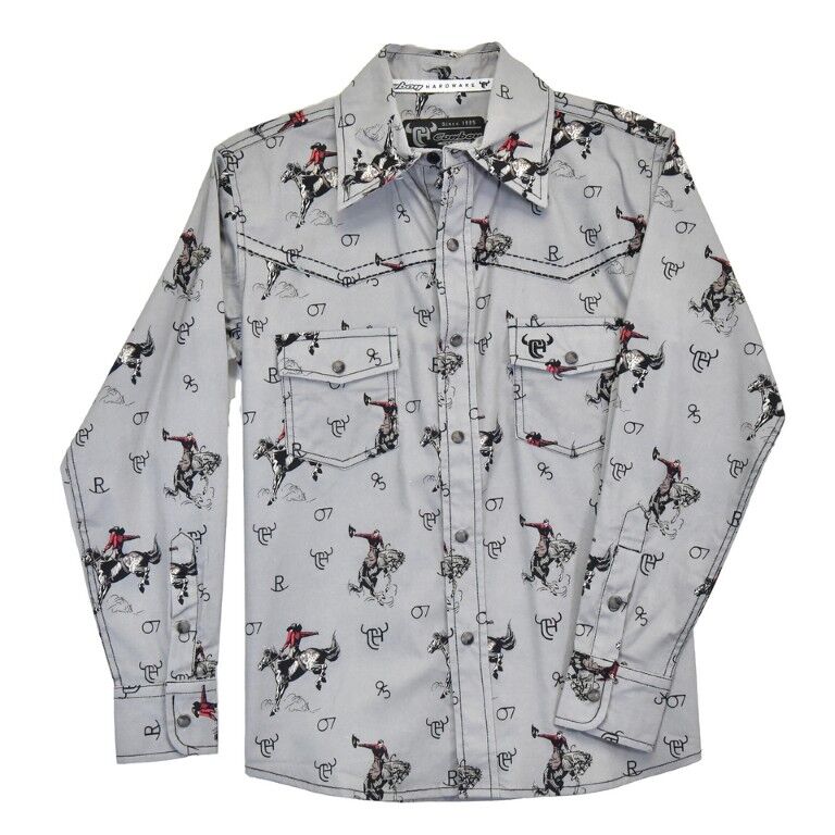 Cowboy Hardware Toddler Boy's Vintage Bronc Snap Shirt