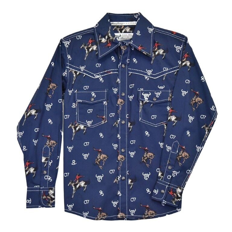 Cowboy Hardware Toddler Boy's Vintage Bronc Snap Shirt