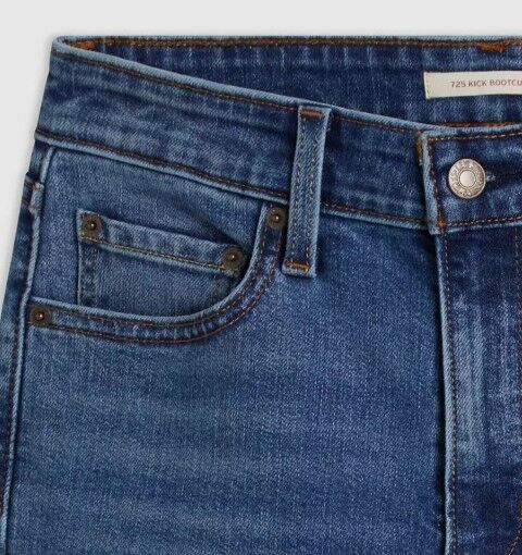 Levi's Women's 725 Kick Boot Jeans in Rejected