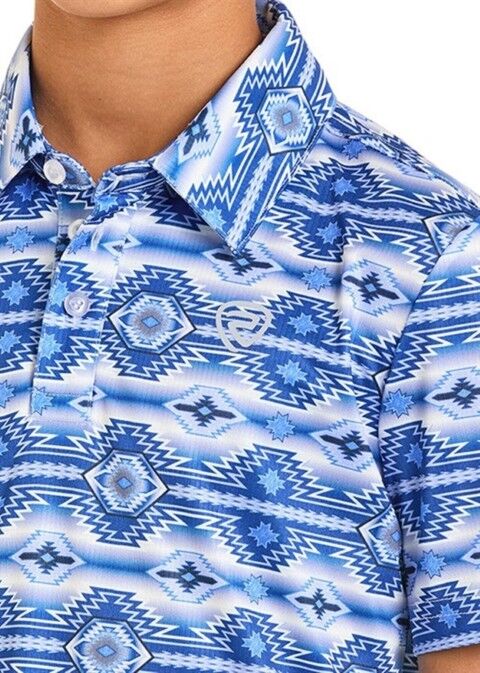 Rock & Roll Denim Boy's Aztec Printed Polo