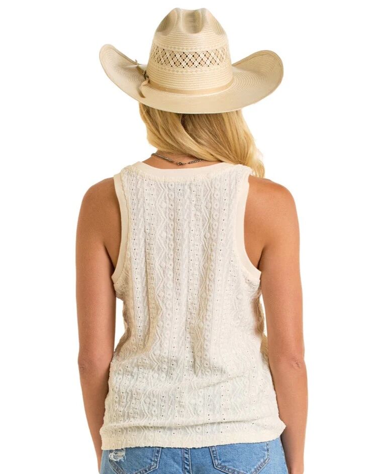 Rock & Roll Denim Women's Raised Knit Tank Top