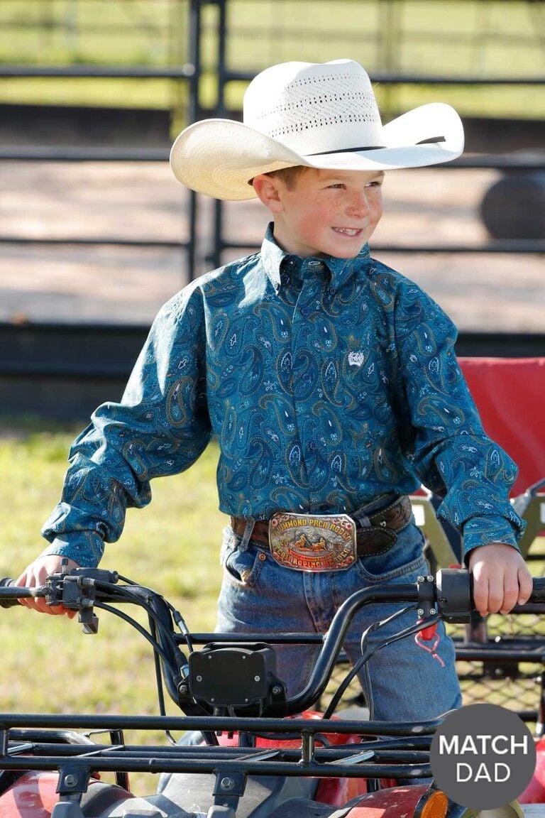 Cinch Boy's Paisley Print Button Down Western Shirt