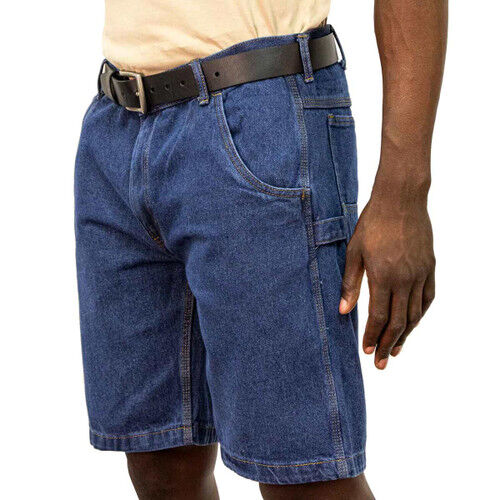 Key Men's Denim Dungaree Short