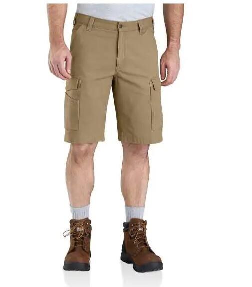 Carhartt Men's Rugged Flex Rigby Cargo Short in Dark Khaki