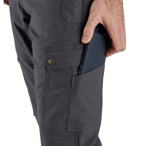 Carhartt Men's Rugged Flex Relaxed Fit Ripstop Cargo Fleece-Lined Work Pant 