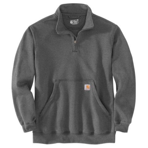 Carhartt Men's Loose Fit Midweight 1/4 Zip Mock Neck Sweatshirt