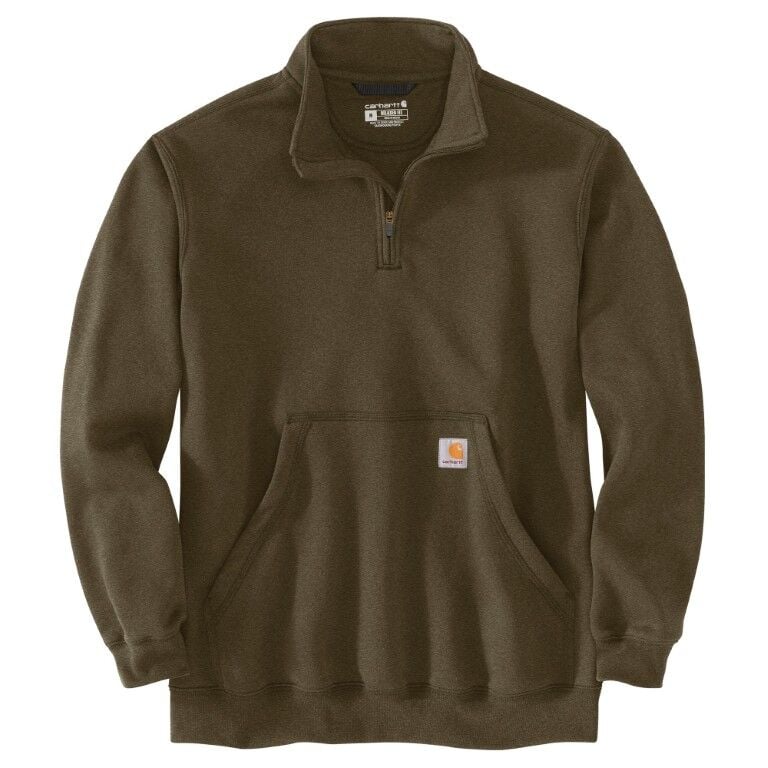 Carhartt Men's Loose Fit Midweight 1/4 Zip Mock Neck Sweatshirt