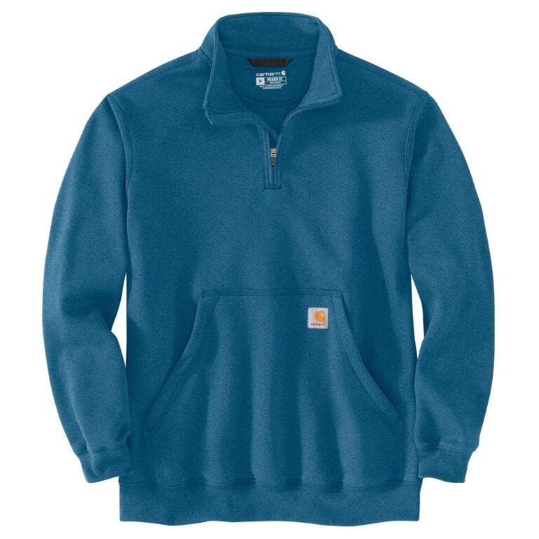 Carhartt Men's Loose Fit Midweight 1/4 Zip Mock Neck Sweatshirt
