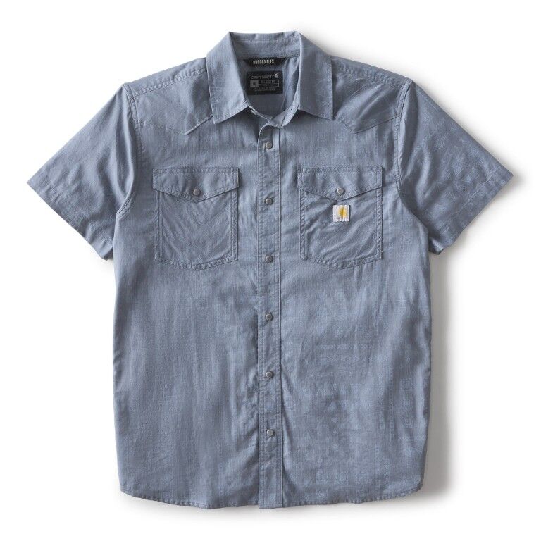 Carhartt Men's Montana Bozeman Relaxed Short Sleeve Plaid Shirt