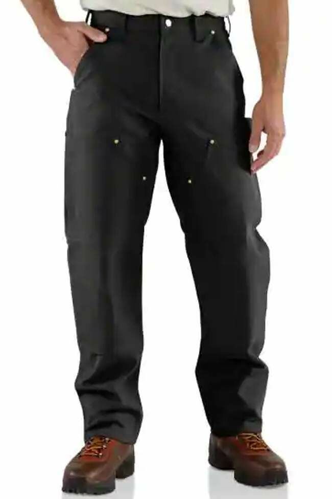 Carhartt Men's Iconic B01 Firm Duck Double-Front Dungaree