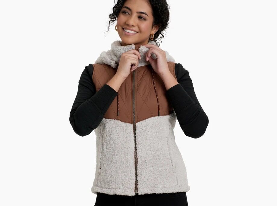 KUHL Women's Prima Flight Vest in Mocha
