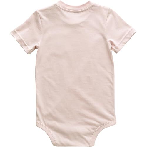 Carhartt Kids' Short Sleeve Pocket Bodysuit in Light Pink