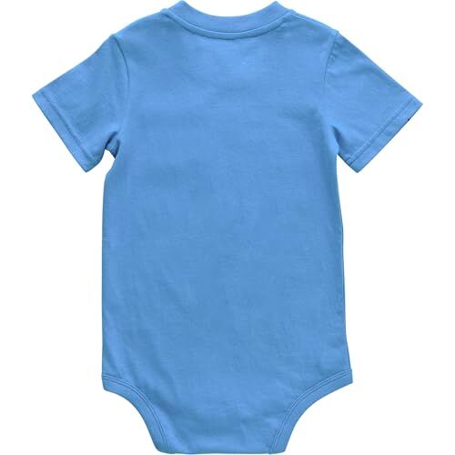 Carhartt Kids' Short Sleeve Pocket Bodysuit in French Blue