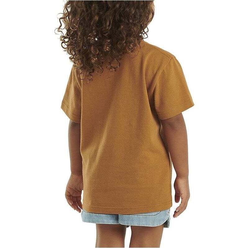 Carhartt Brown Kids' Short Sleeve Pocket T-Shirt in Carhartt Brown