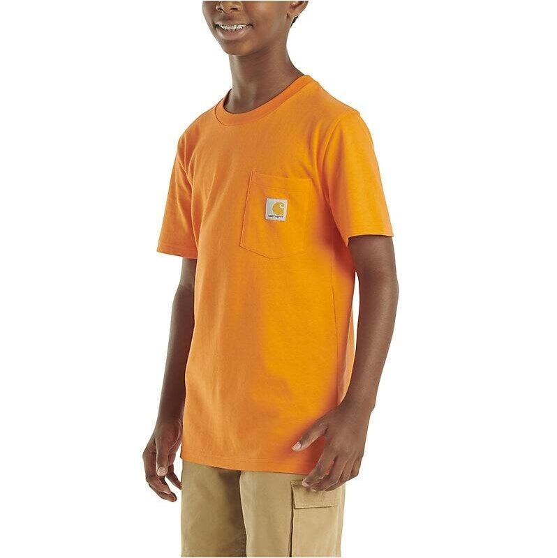 Carhartt Kids' Short Sleeve Pocket T-Shirt in Orange