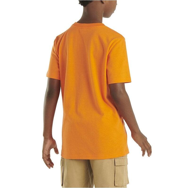 Carhartt Kids' Short Sleeve Pocket T-Shirt in Orange