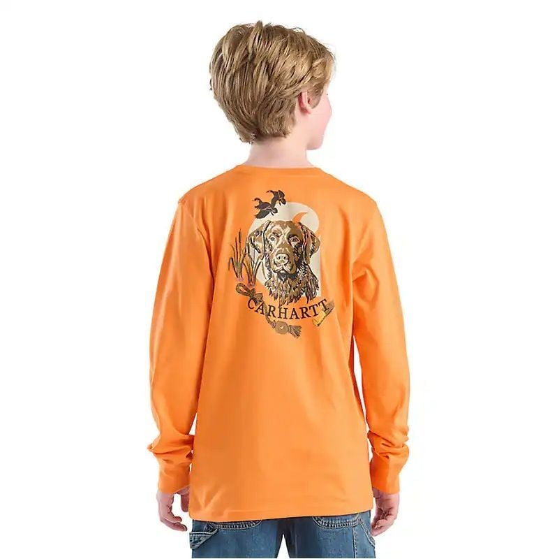 Carhartt Boy's Long Sleeve Dog Pocket T-Shirt