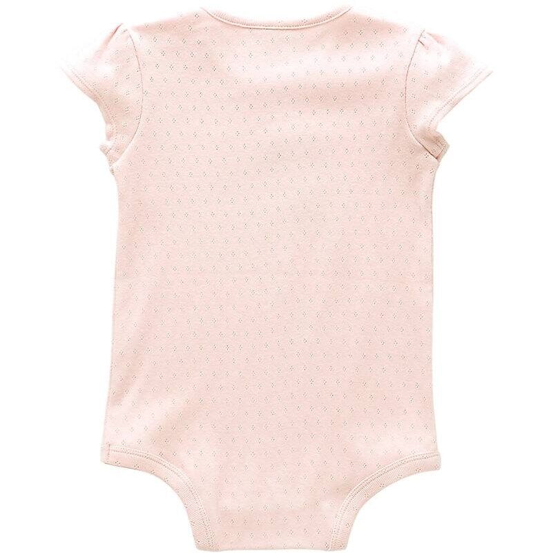 Carhartt Girl's Short Sleeve Horse Bodysuit in Soft Rose