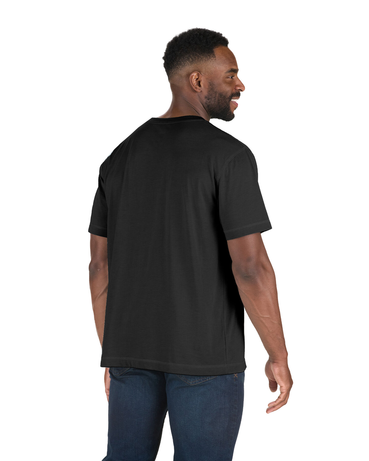 Berne Men's Performance Short Sleeve Pocket Tee in Black