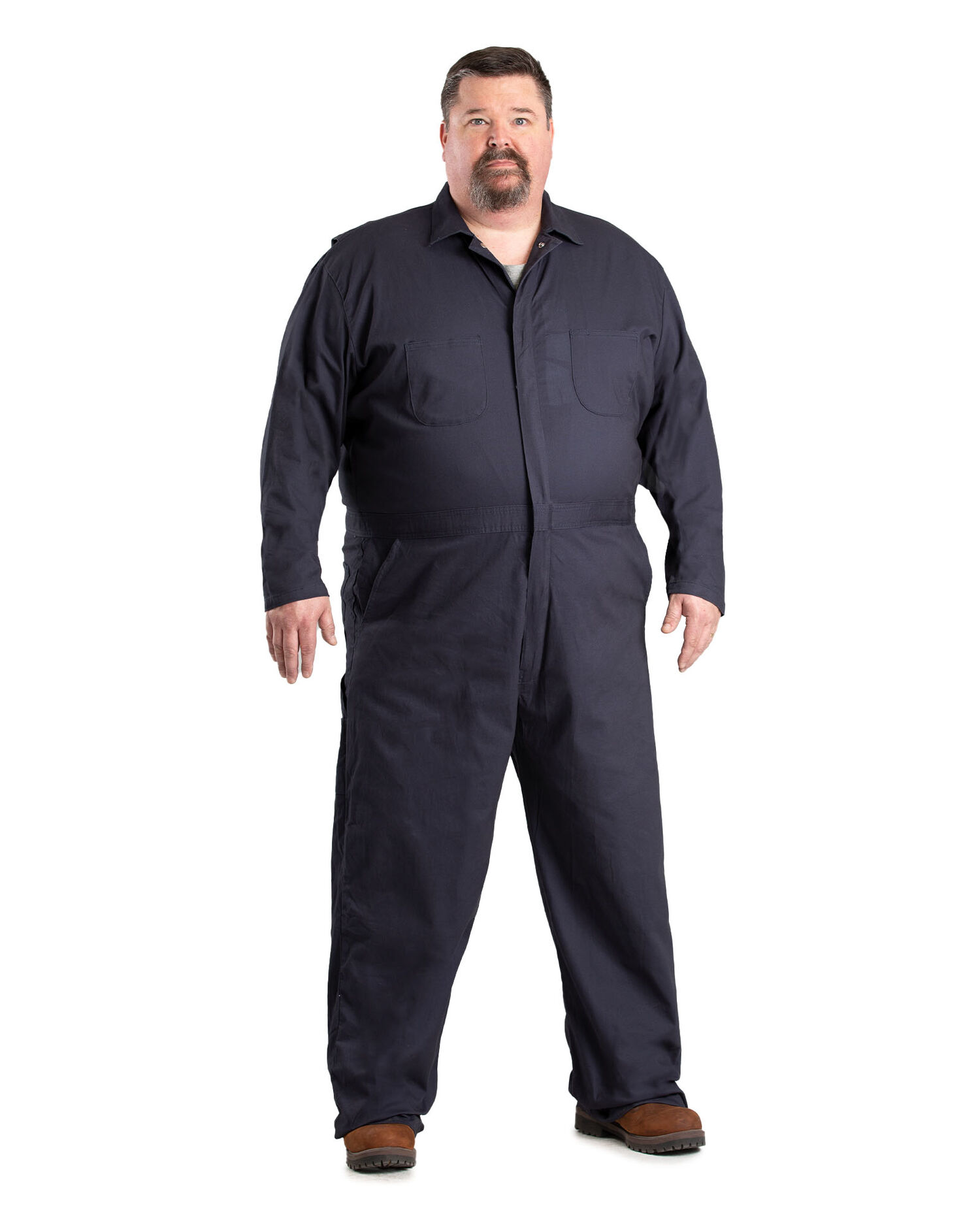 Berne Men's Highland Flex Cotton Unlined Coverall in Navy