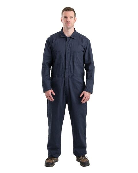 Berne Men's Highland Flex Cotton Unlined Coverall in Navy