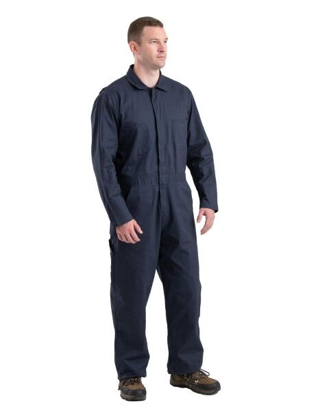 Berne Men's Highland Flex Cotton Unlined Coverall in Navy