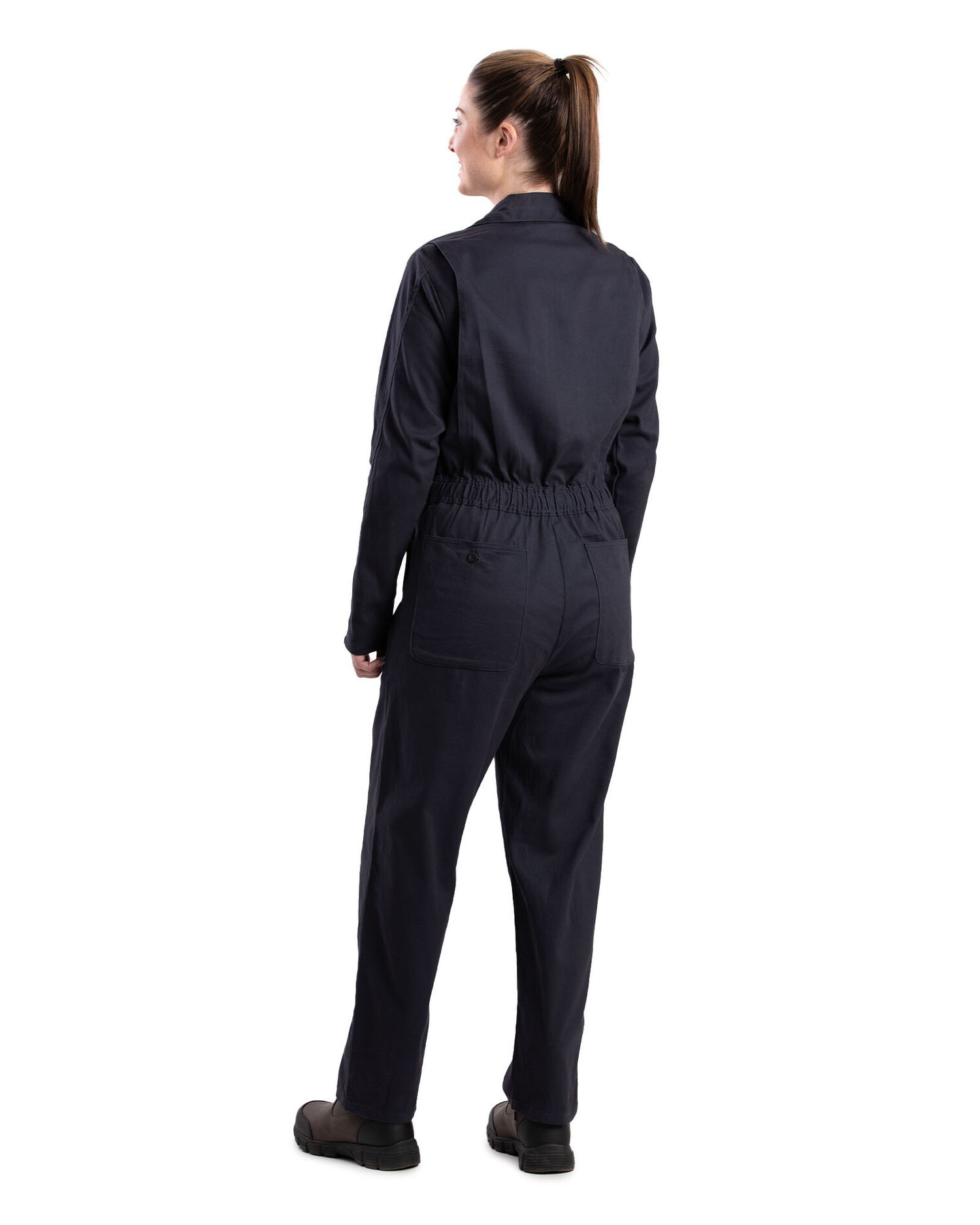 Berne Women's Highland Flex Cotton Unlined Coverall in Navy