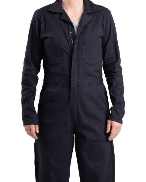 Berne Women's Highland Flex Cotton Unlined Coverall in Navy