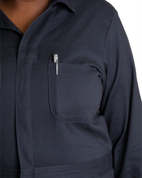 Berne Women's Highland Flex Cotton Unlined Coverall in Navy