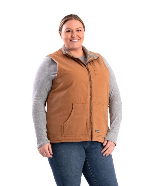 Berne Women's Sherpa Lined Softstone Duck Vest