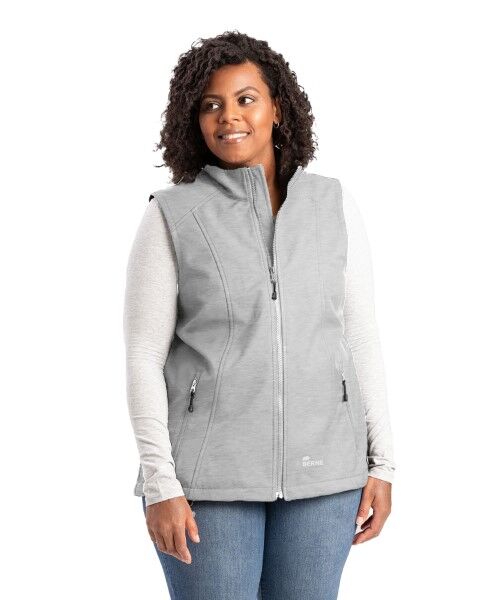 Berne Women's Highland Softshell Vest in Black