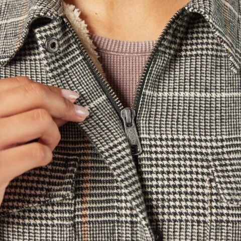 Dickies Women's Fleece Lined Flannel Chore Coat
