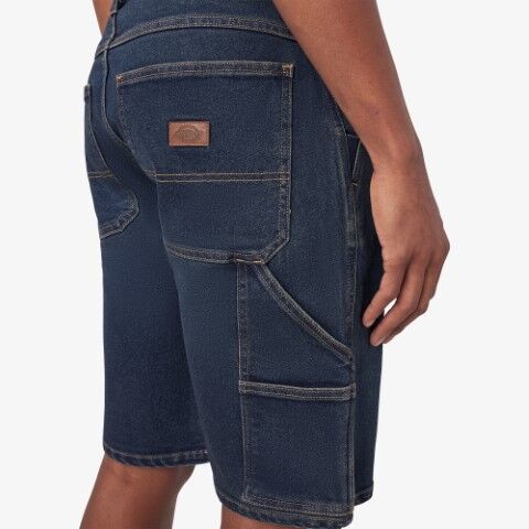 Dickies Men's 11-In Denim Utility Shorts in Dark Denim Wash