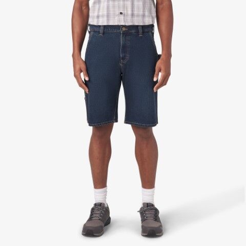 Dickies Men's 11-In Denim Utility Shorts in Dark Denim Wash