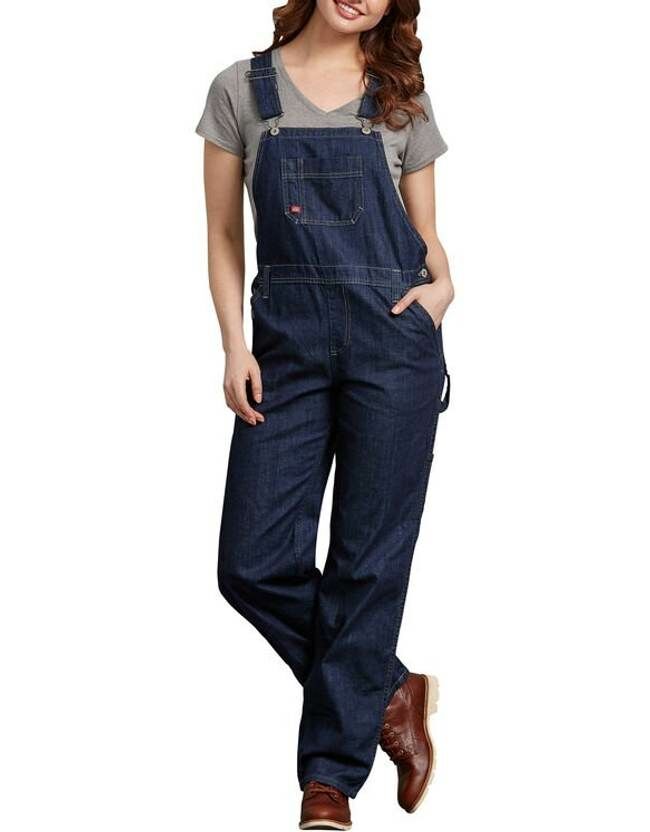 Dickies Women's Bib Overalls in Dark Indigo