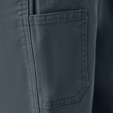 Dickies Women's Double Front Bib Overalls in Rinsed Diesel Grey