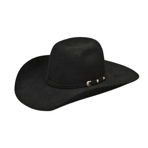 M & F Western Youth Ariat Wool Buckle Hat in Black