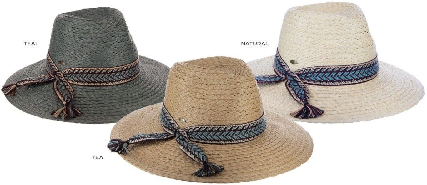 Scala Women's Kelsey Paper Braid Safari Hat